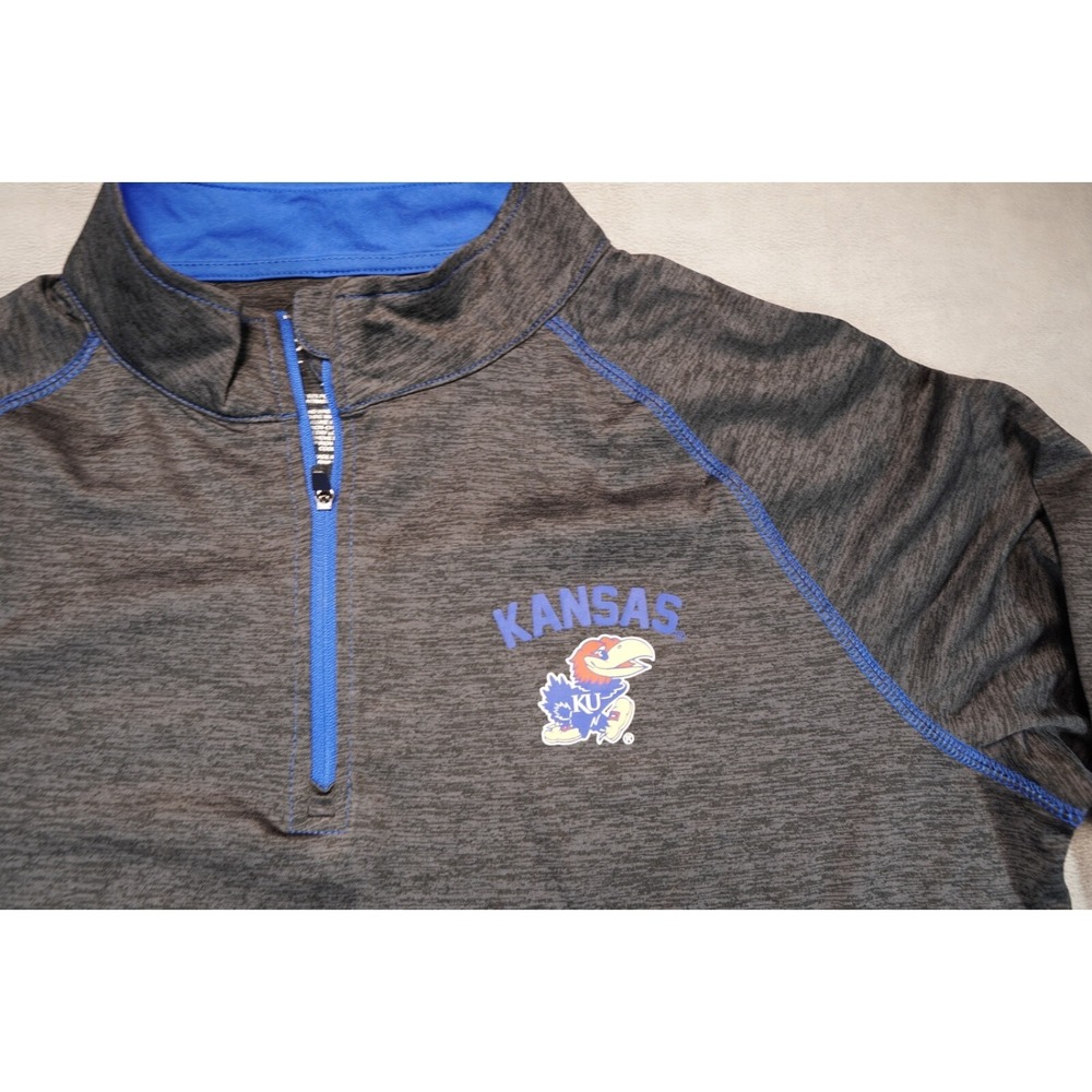 Kansas University Women's Black Colosseum XXL Quarter-Zip Pullover